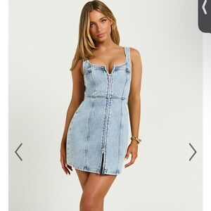 Showpo Blue Mini Dress Chic and Trendy